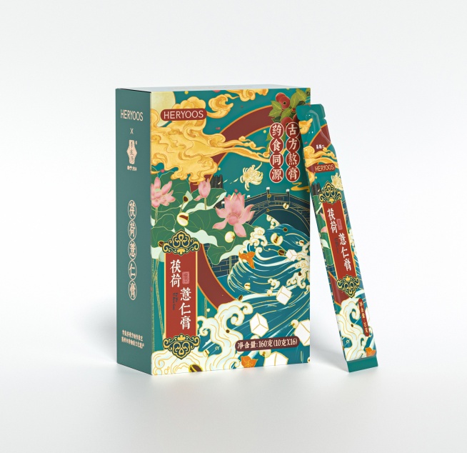 HERYOOS*李良濟 茯荷薏仁膏蘇州百年“李良濟”聯合特制