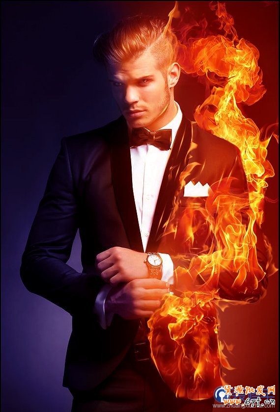 PS手把手教你繪制冰火兩重天的人物效果