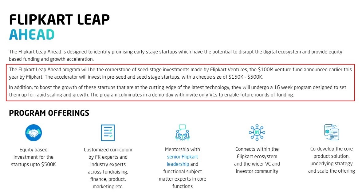 Flipkart投資1億美元支持6家初創(chuàng)公司